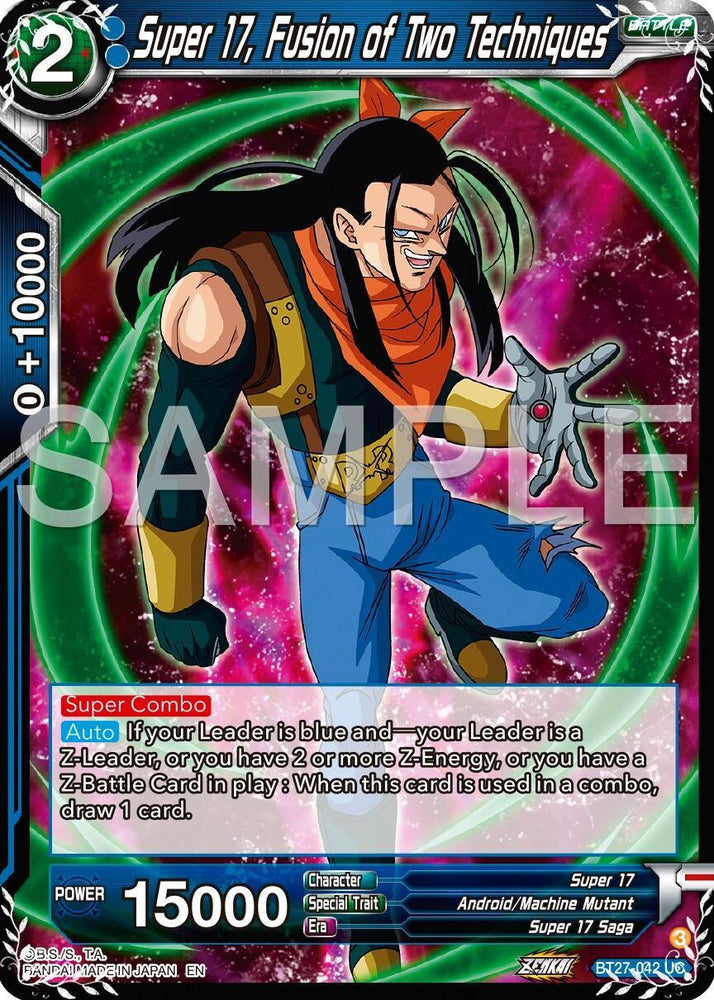 Super 17, Fusion of Two Techniques (BT27-042) [History of Z] (ONLINE ORDER ONLY)