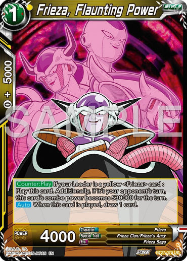 Frieza, Flaunting Power (BT27-079) [History of Z] (ONLINE ORDER ONLY)
