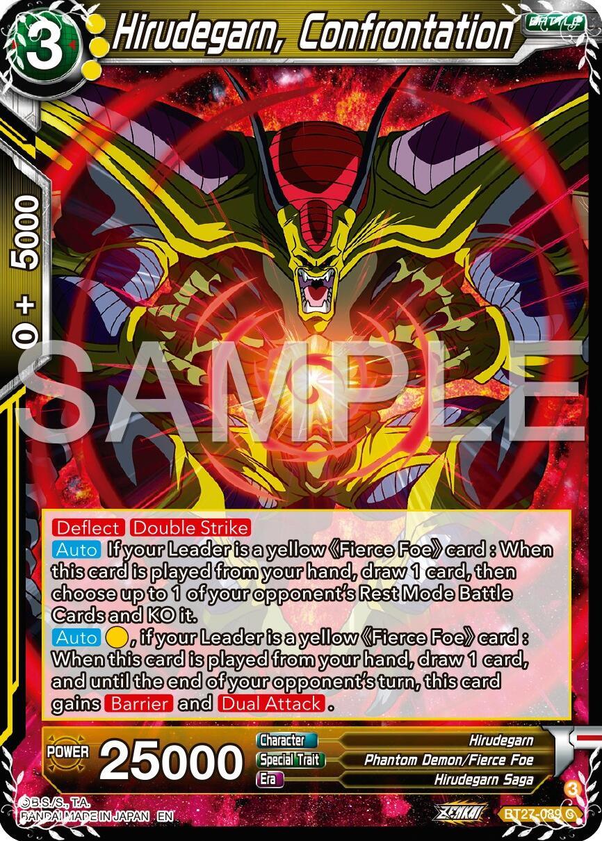 Hirudegarn, Confrontation (BT27-089) [History of Z] (ONLINE ORDER ONLY)