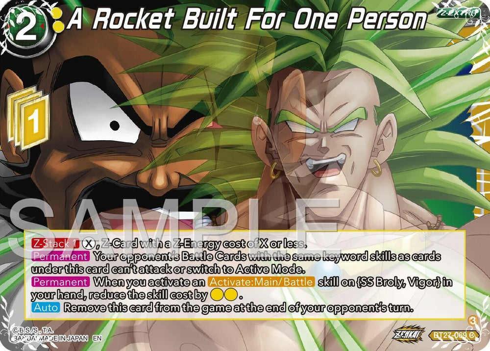 A Rocket Built For One Person (BT27-069) [History of Z] (ONLINE ORDER ONLY)