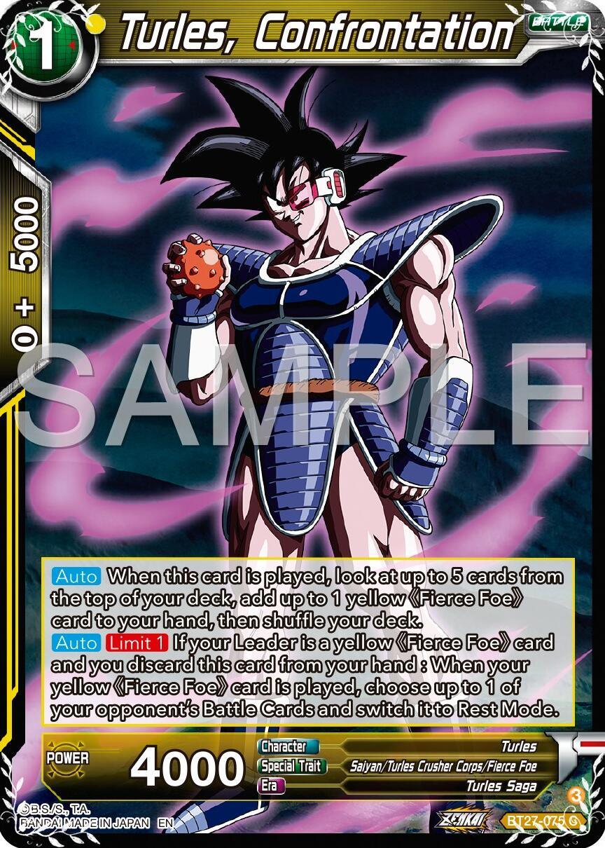 Turles, Confrontation (BT27-075) [History of Z] (ONLINE ORDER ONLY)