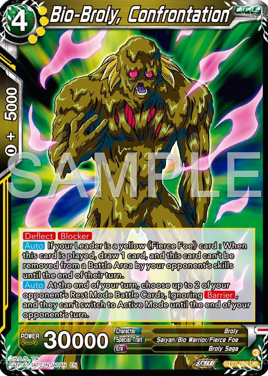 Bio-Broly, Confrontation (BT27-086) [History of Z] (ONLINE ORDER ONLY)