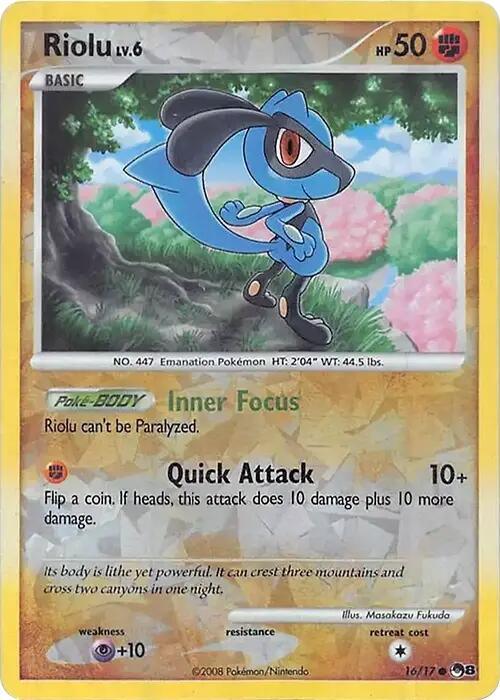Riolu (016/017) (Cracked Ice Holo) [Miscellaneous Cards] (ONLINE ORDER ONLY)
