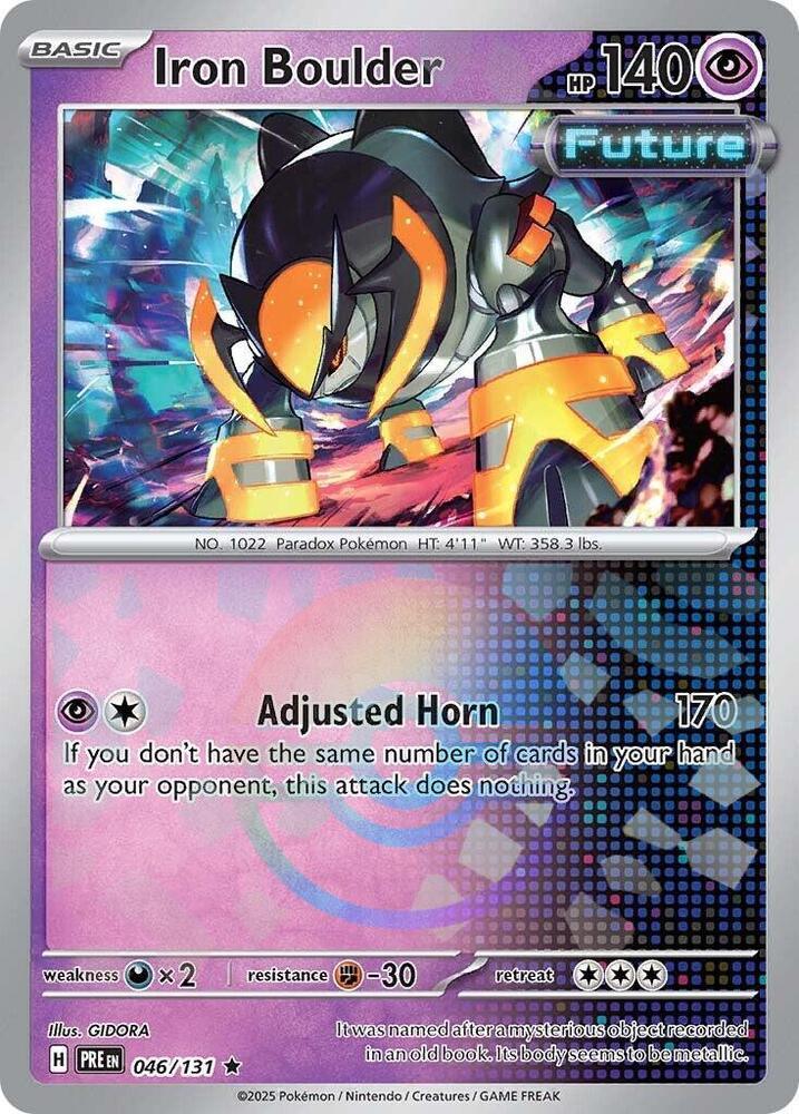 Iron Boulder (046/131) (Poke Ball Pattern) [Scarlet & Violet: Prismatic Evolutions] (Online Only)