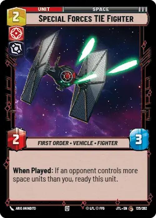 Special Forces TIE Fighter (135/257) [Jump to Lightspeed] (ONLINE ORDER ONLY)