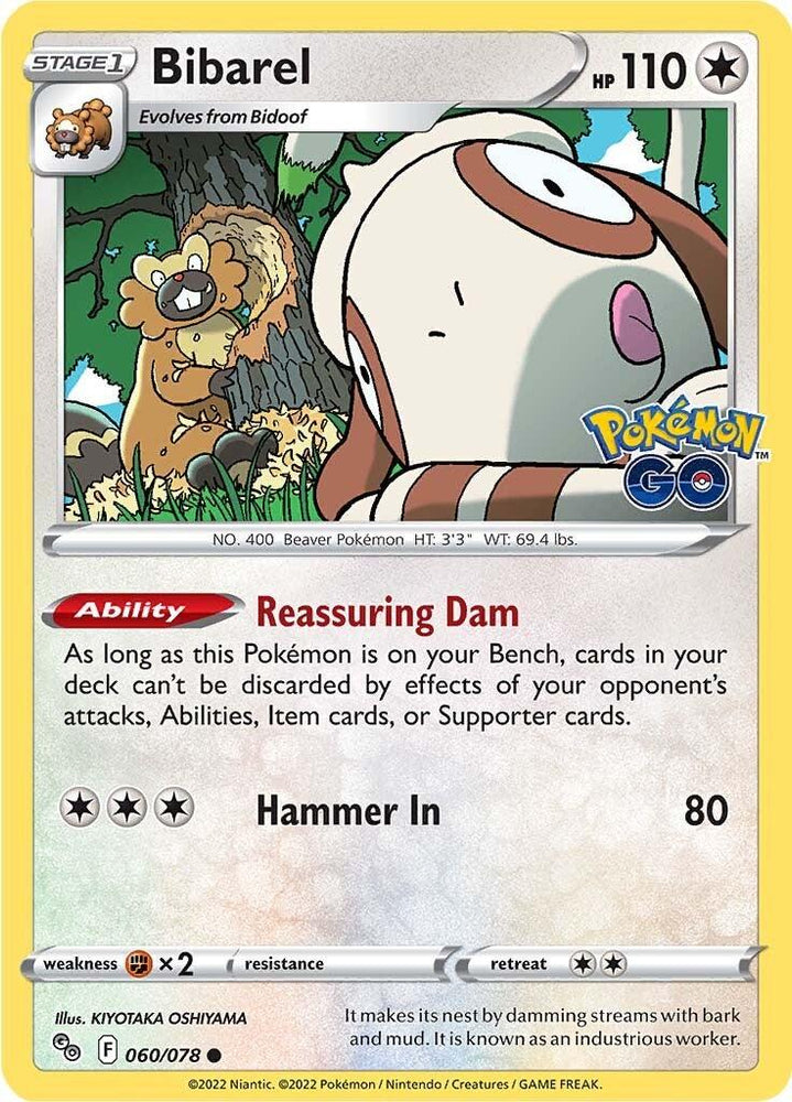 Bibarel (060/078) [Pokémon GO] (Online Only)