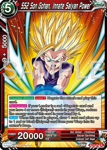 SS2 Son Gohan, Innate Saiyan Power (BT27-014) [History of Z] (ONLINE ORDER ONLY)
