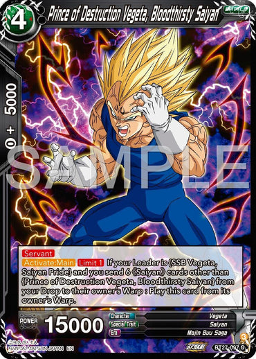 Prince of Destruction Vegeta, Bloodthirsty Saiyan (BT27-097) [History of Z] (ONLINE ORDER ONLY)