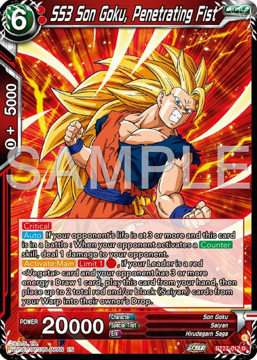 SS3 Son Goku, Penetrating Fist (BT27-017) [History of Z] (ONLINE ORDER ONLY)