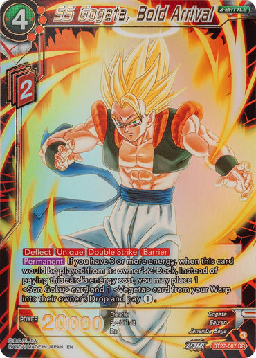 SS Gogeta, Bold Arrival (BT27-007) [History of Z] (ONLINE ORDER ONLY)