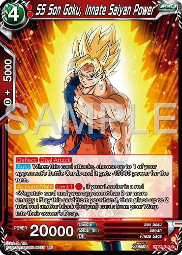 SS Son Goku, Innate Saiyan Power (BT27-013) [History of Z] (ONLINE ORDER ONLY)
