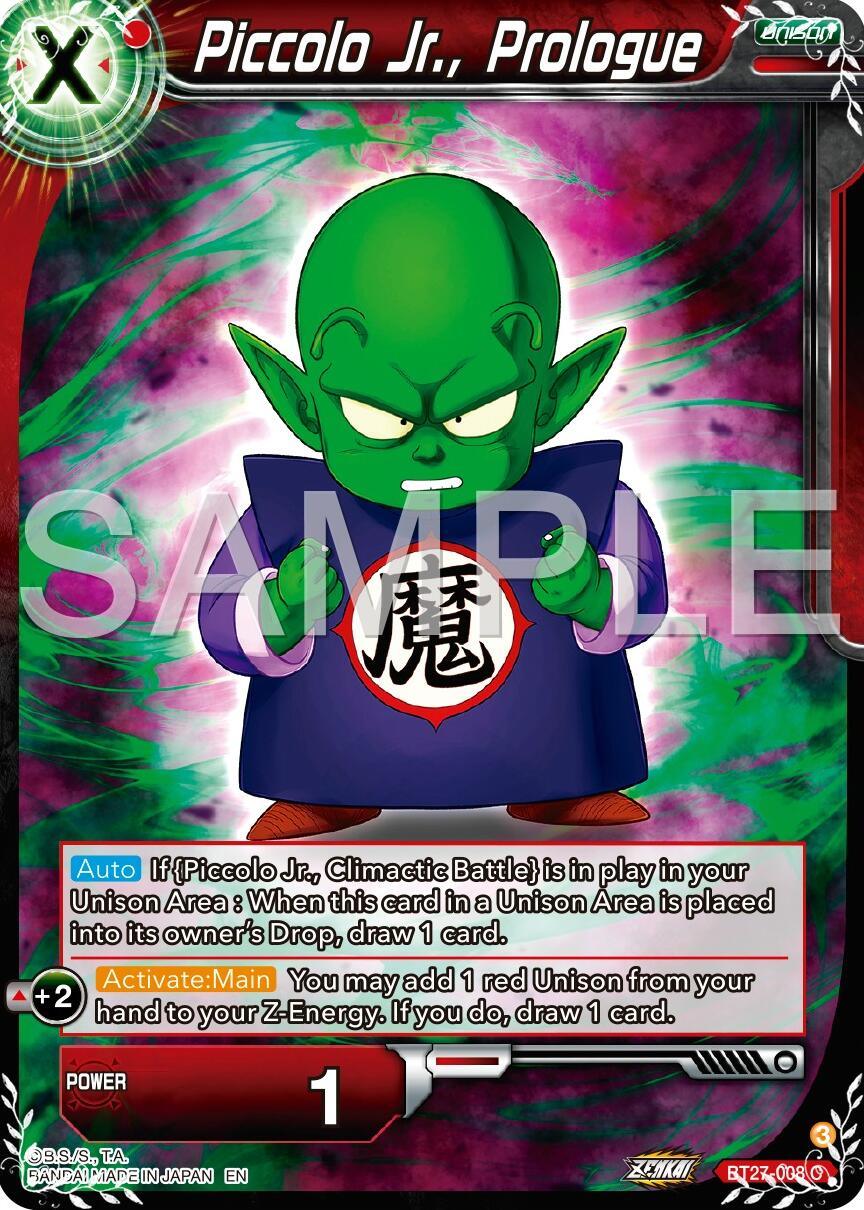 Piccolo Jr., Prologue (BT27-008) [History of Z] (ONLINE ORDER ONLY)
