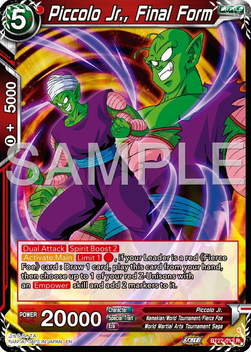 Piccolo Jr., Final Form (BT27-012) [History of Z] (ONLINE ORDER ONLY)