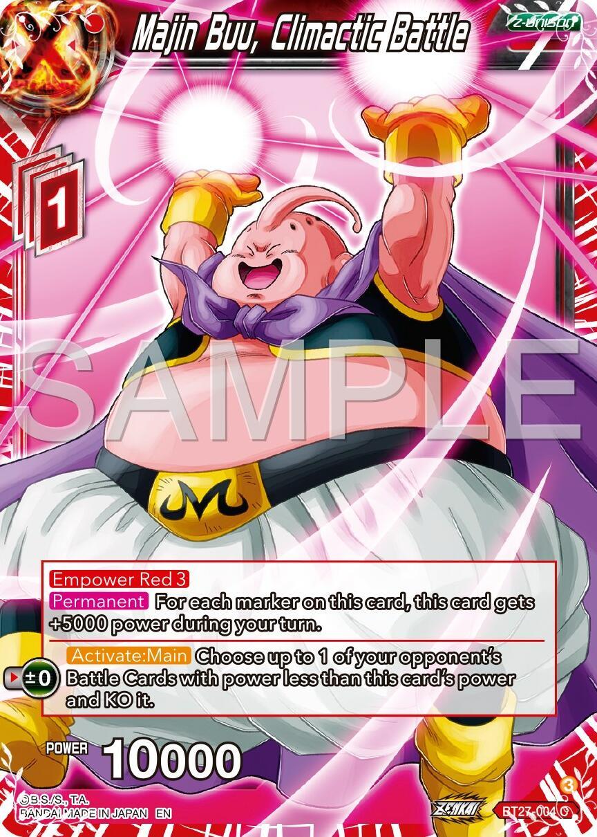 Majin Buu, Climactic Battle (BT27-004) [History of Z] (ONLINE ORDER ONLY)