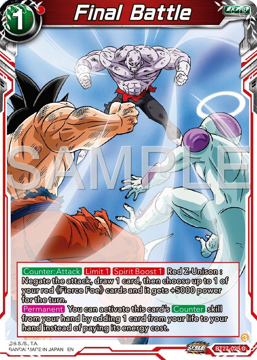 Final Battle (BT27-025) [History of Z] (ONLINE ORDER ONLY)
