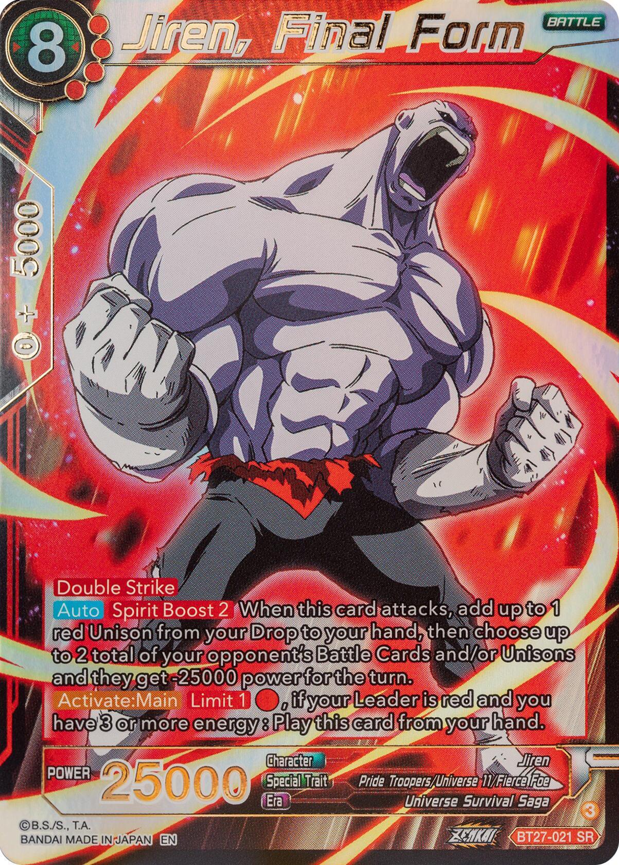 Jiren, Final Form (BT27-021) [History of Z] (ONLINE ORDER ONLY)