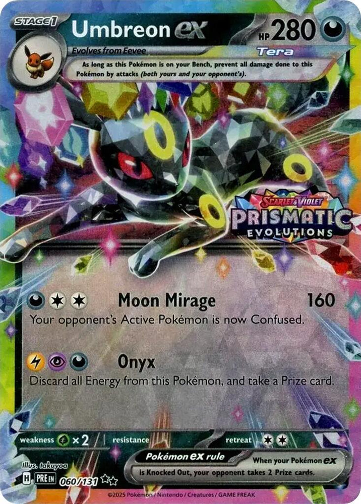 Umbreon ex (060/131) (Prismatic Evolutions Stamp) [Scarlet & Violet: Prismatic Evolutions] (Online Only)