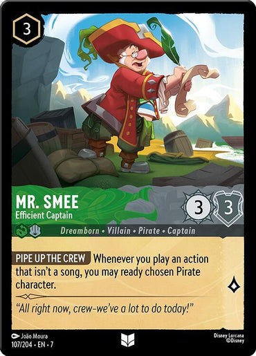 Mr. Smee - Efficient Captain (107/204) [Archazia's Island] (ONLINE ORDER ONLY)