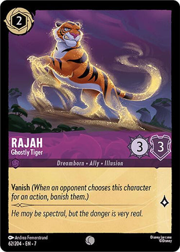 Rajah - Ghostly Tiger (62/204) [Archazia's Island] (ONLINE ORDER ONLY)