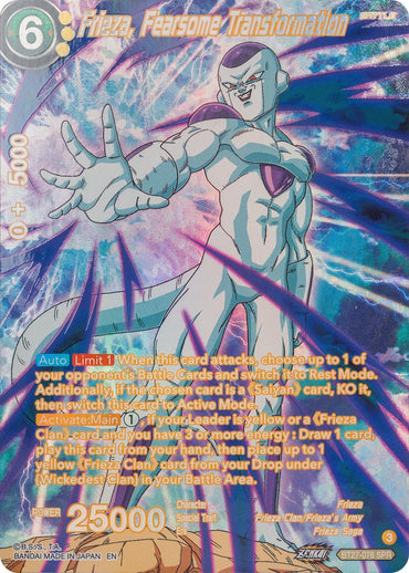 Frieza, Fearsome Transformation (SPR) (BT27-076) [History of Z] (ONLINE ORDER ONLY)