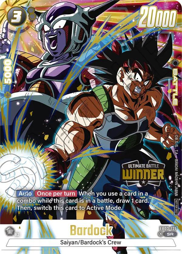 Bardock (FB03-121) (Ultimate Battle Winner) [Tournament and Championship Promos] (ONLINE ORDER ONLY)