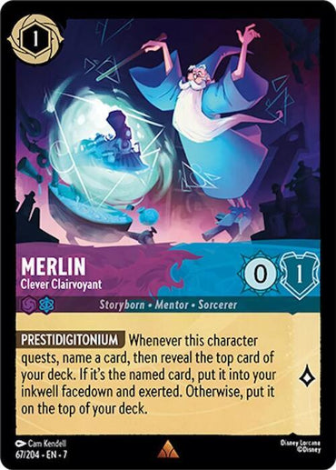 Merlin - Clever Clairvoyant (67/204) [Archazia's Island] (ONLINE ORDER ONLY)