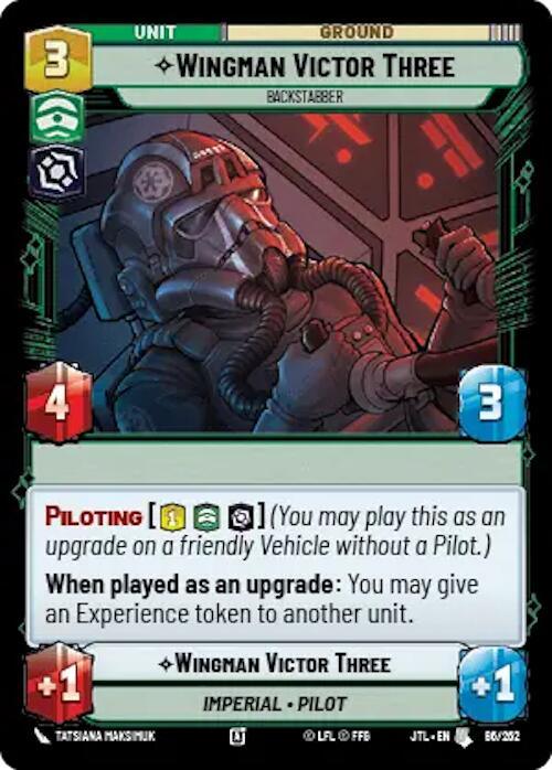 Wingman Victor Three - Backstabber (086/257) [Jump to Lightspeed] (ONLINE ORDER ONLY)