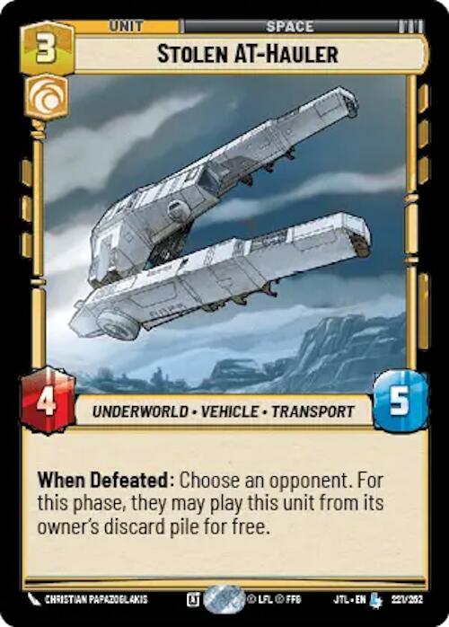 Stolen AT-Hauler (221/257) [Jump to Lightspeed] (ONLINE ORDER ONLY)