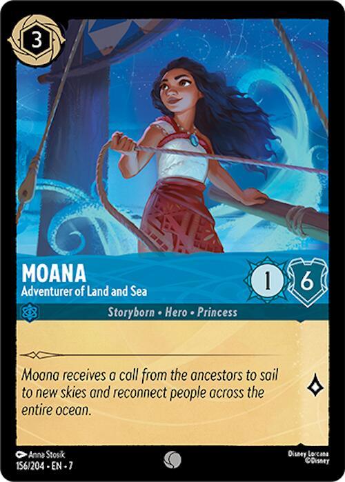 Moana - Adventurer of Land and Sea (156/204) [Archazia's Island] (ONLINE ORDER ONLY)