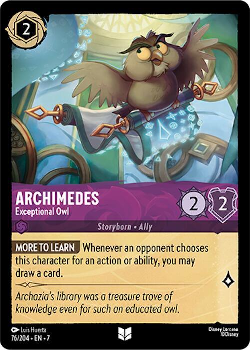 Archimedes - Exceptional Owl (76/204) [Archazia's Island] (ONLINE ORDER ONLY)