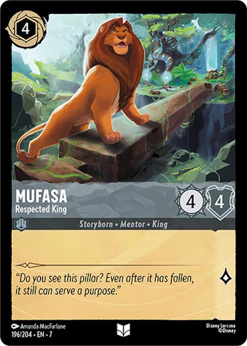 Mufasa - Respected King (196/204) [Archazia's Island] (ONLINE ORDER ONLY)