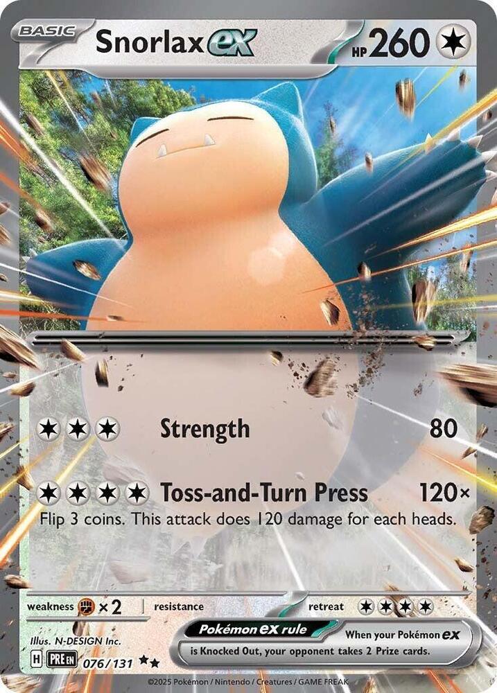 Snorlax ex (076/131) [Scarlet & Violet: Prismatic Evolutions] (Online Only)