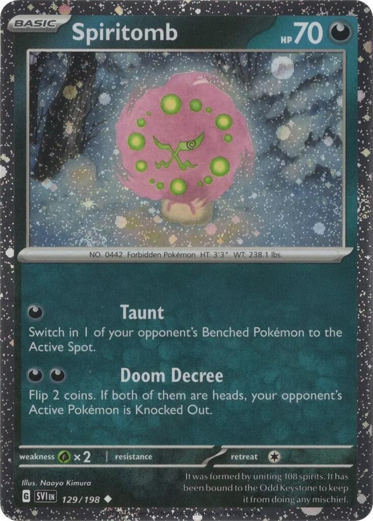Spiritomb (129/198) (Cosmo Holo) [Scarlet & Violet: Black Star Promos] (ONLINE ORDER ONLY)