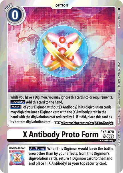 X Antibody Proto Form [EX5-070] (Special Event Pack 2025) [Animal Colosseum Promos] (ONLINE ORDER ONLY)