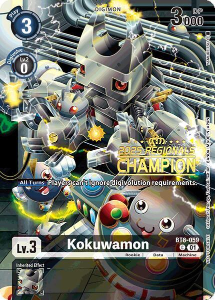 Kokuwamon [BT8-059] (2025 Regionals Champion) [New Awakening Promos] (ONLINE ORDER ONLY)