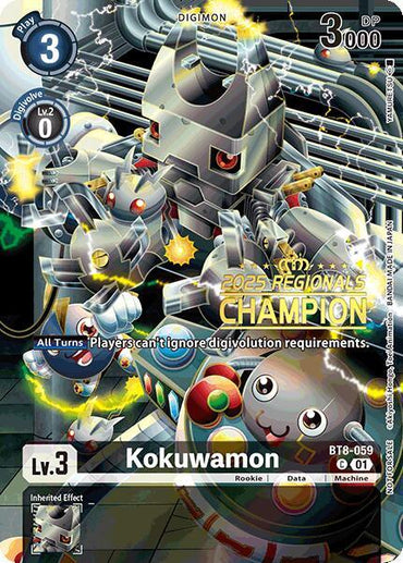 Kokuwamon [BT8-059] (2025 Regionals Champion) [New Awakening Promos] (ONLINE ORDER ONLY)