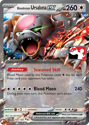 Bloodmoon Ursaluna ex (141/167) [Prize Pack Series Six] (ONLINE ORDER ONLY)