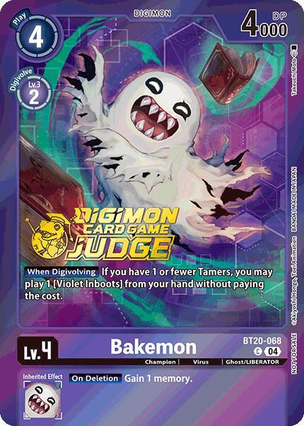 Bakemon [BT20-068] (Judge Pack 2025 Wave 1) [Release Special Booster Ver.2.5 Promos] (ONLINE ORDER ONLY)
