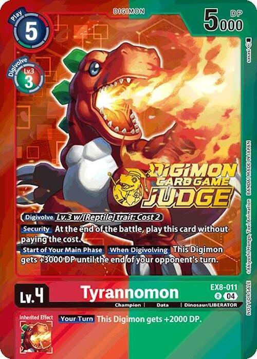 Tyrannomon [EX8-011] (Judge Pack 2025 Wave 1) [Chain of Liberation Promos] (ONLINE ORDER ONLY)