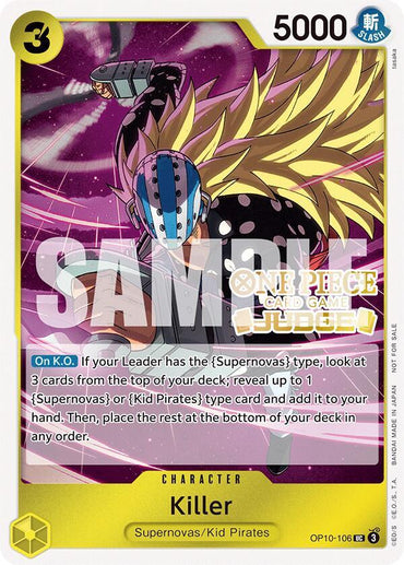 Killer (Judge Pack Vol. 5) [One Piece Promotion Cards] (ONLINE ORDER ONLY)