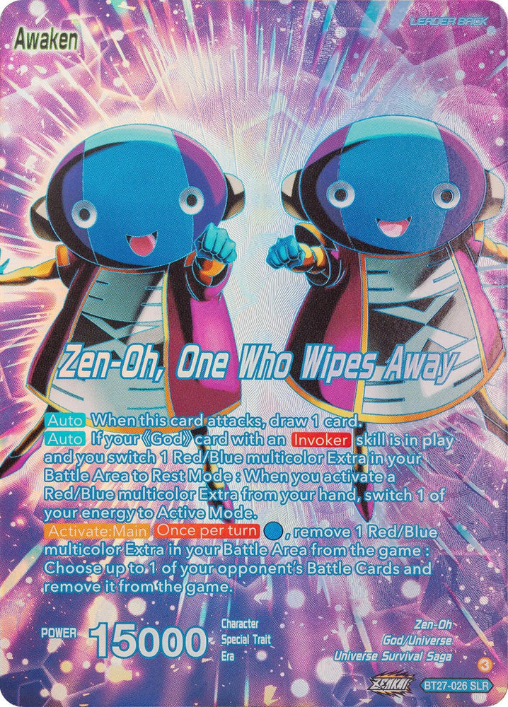 Zen-Oh // Zen-Oh, One Who Wipes Away (SLR) (BT27-026) [History of Z] (ONLINE ORDER ONLY)