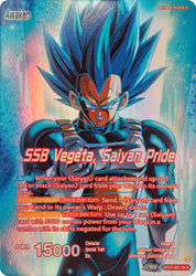 Vegeta // SSB Vegeta, Saiyan Pride (SLR) (BT27-001) [History of Z] (ONLINE ORDER ONLY)