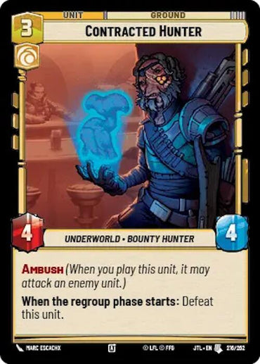 Contracted Hunter (216/257) [Jump to Lightspeed] (ONLINE ORDER ONLY)