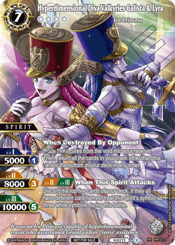 Hyperdimensional Diva Valkyries Calista & Lyra (Textured) (PR-072) [Battle Spirits Saga Promo Cards]