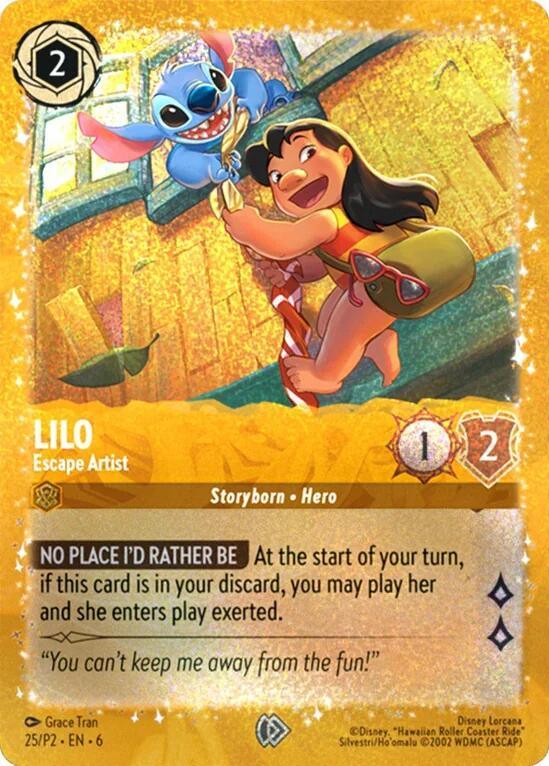 Lilo - Escape Artist (25) [Promo Cards] (ONLINE ORDER ONLY)