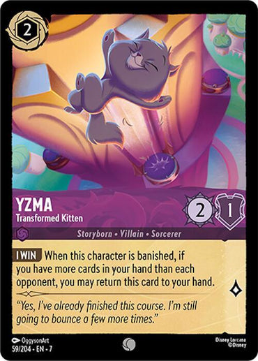 Yzma - Transformed Kitten (59/204) [Archazia's Island] (ONLINE ORDER ONLY)