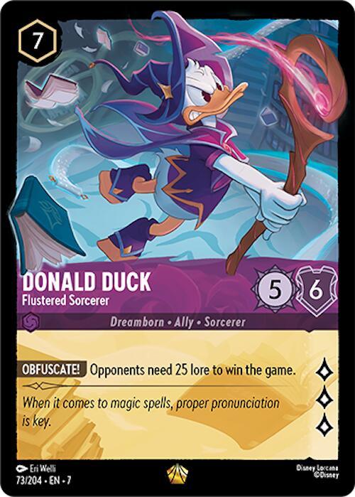 Donald Duck - Flustered Sorcerer (73/204) [Archazia's Island] (ONLINE ORDER ONLY)