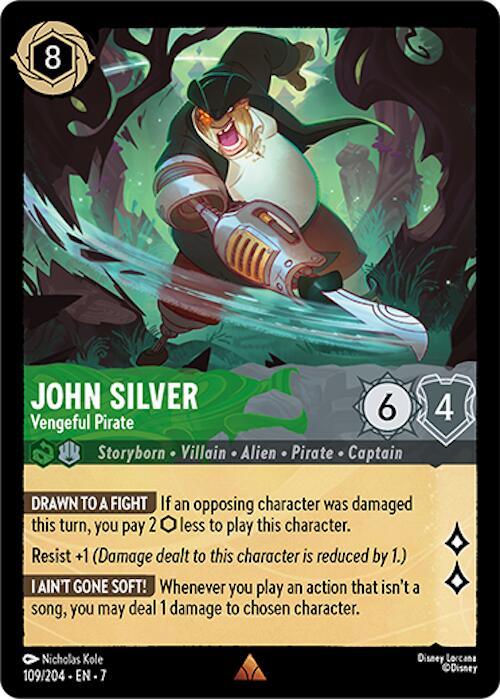 John Silver - Vengeful Pirate (109/204) [Archazia's Island] (ONLINE ORDER ONLY)