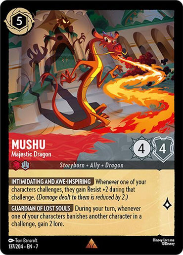 Mushu - Majestic Dragon (137/204) [Archazia's Island] (ONLINE ORDER ONLY)