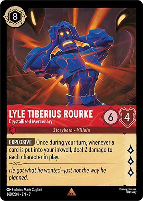 Lyle Tiberius Rourke - Crystallized Mercenary (140/204) [Archazia's Island] (ONLINE ORDER ONLY)